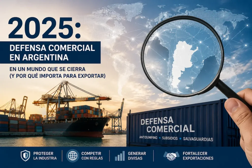 Defensa comercial en Argentina en 2025 con foco en antidumping, exportaciones y comercio internacional