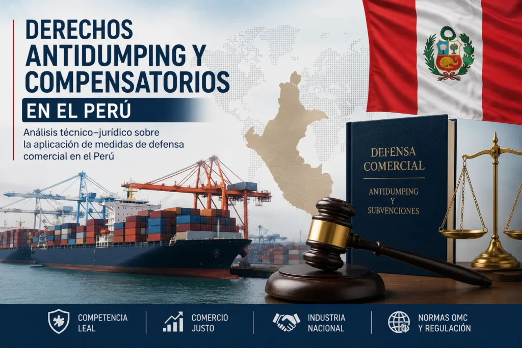 Derechos antidumping y compensatorios en el Perú: análisis técnico jurídico sobre medidas de defensa comercial, subvenciones y regulación OMC.