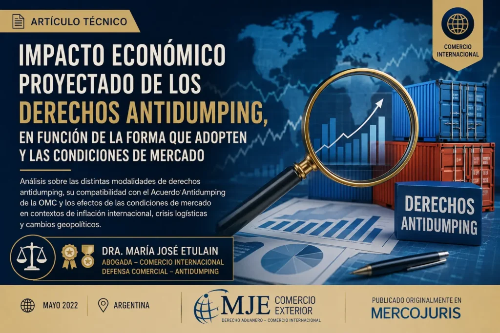 Impacto económico proyectado de los derechos antidumping - Dra. María José Etulain